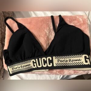 Inspired Black Bralette with padding